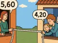 Sąsiedzi mierzą odległość okna od granicy działki. Jeden mówi "5,60", drugi "4,20".