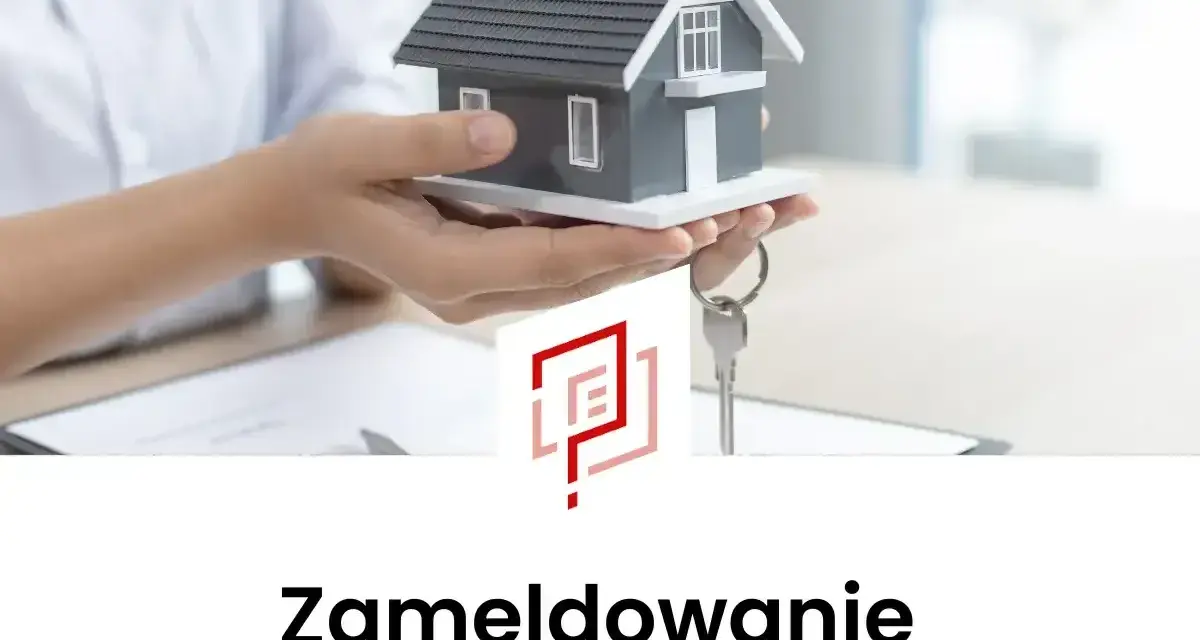 Ręce trzymają model domu i klucze. Dowiedz się, jak zameldować kogoś u siebie, aby officially wprowadzić nowego lokatora.