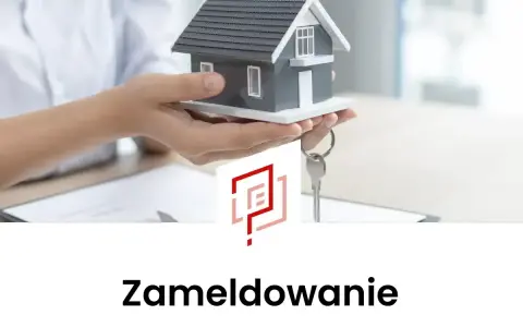 Ręce trzymają model domu i klucze. Dowiedz się, jak zameldować kogoś u siebie, aby officially wprowadzić nowego lokatora.