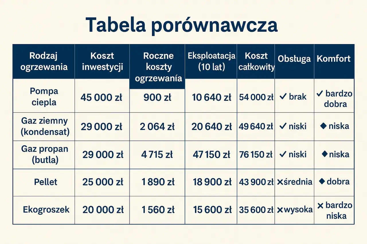 Metody rozliczania ogrzewania w bloku grafika porównawcza