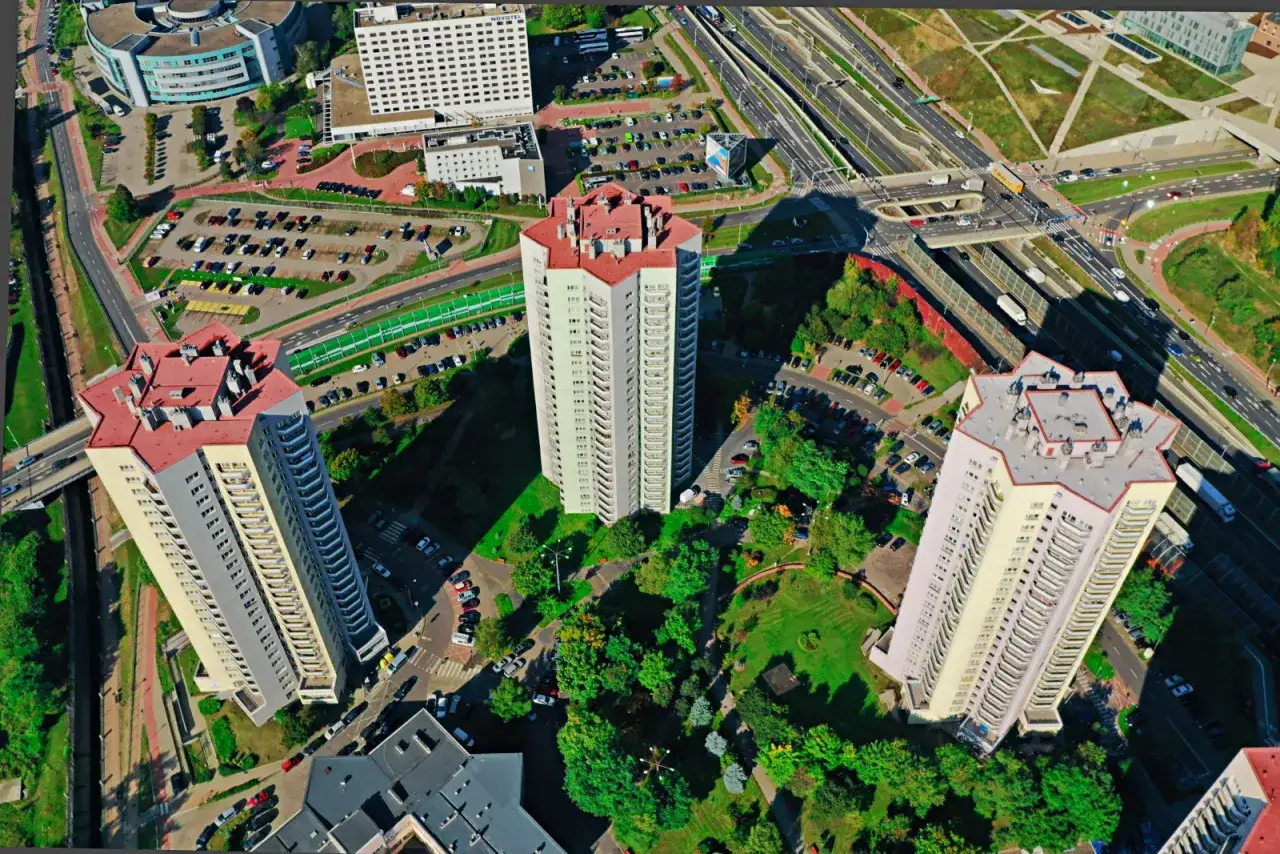 Osiedle Gwiazdy Katowice widok ogólny